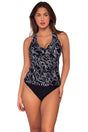 Front view of Sunsets Lost Palms Elsie Tankini Top