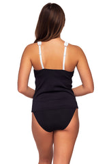 Back view of Sunsets Roll The Dice Elsie Tankini Top