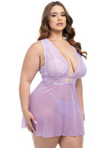 Curvy Stassi Sheer Babydoll