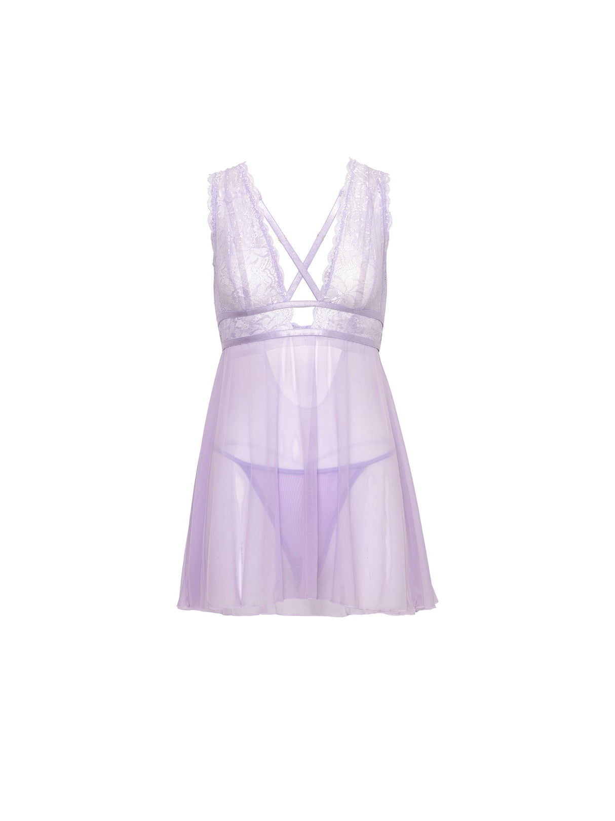 Curvy Stassi Sheer Babydoll