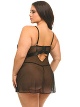 Curvy Leanna Sheer Babydoll