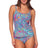 Front view of Sunsets Paisley Pop Taylor Tankini Top