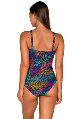 Back view of Sunsets Panama Palms Taylor Tankini Top