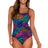 Front view of Sunsets Panama Palms Taylor Tankini Top