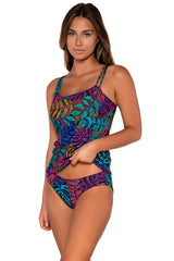 Sunsets Women's Swimwear Panama Palms Taylor Tankini Bikini Top