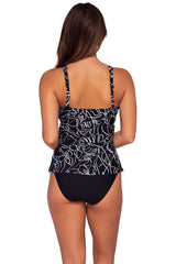 Back view of Sunsets Lost Palms Taylor Tankini Top