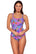 Front view of Sunsets Isla Bonita Taylor Tankini Top