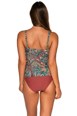 Sunsets Women's Swimwear Andalusia Taylor Tankini Bikini Top