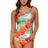 Front view of Sunsets Lotus Taylor Tankini Top