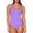 Front view of Sunsets Passion Flower  Taylor Tankini swim top with Passion Flower Unforgettable Bottom swim hipster