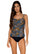 Front view of Sunsets Sunbloom Taylor Tankini Top