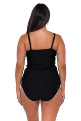 Sunsets Black Taylor Tankini Top