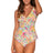 Front view of Sunsets Phoenix Forever Tankini Top