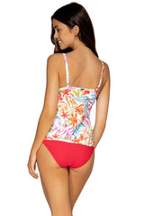 Back view of Sunsets Tropical Breeze Forever Tankini Top