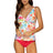 Front view of Sunsets Tropical Breeze Forever Tankini Top