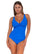 Sunsets Electric Blue Forever Tankini Top