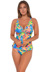 Sunsets Women's Swimwear Shoreline Petals Forever Tankini Bikini Top