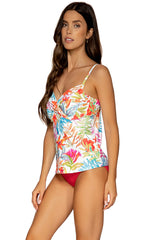 Side view of Sunsets Tropical Breeze Crossroads Tankini Top