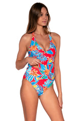 Sunsets Women's Swimwear Tiger Lily Heidi Tankini Bikini Top