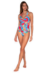 Sunsets Women's Swimwear Tiger Lily Heidi Tankini Bikini Top