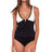 Front view of Sunsets Roll The Dice Vivian Tankini Top