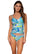 Front view of Sunsets Kailua Bay Simone Tankini Top