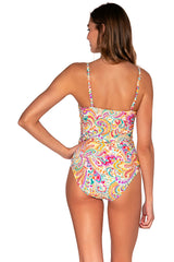 Back view of Sunsets Phoenix Simone Tankini Top