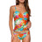 Front view of Sunsets Lotus Simone Tankini Top