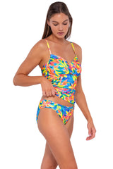 Sunsets Women's Swimwear Shoreline Petals Simone Tankini Bikini Top