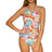 Front view of Sunsets Tropical Breeze Mia Tankini Top