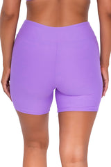 Sunsets Escape Passion Flower Bayside Bike Short