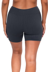 Sunsets Escape Slate Seagrass Texture Bayside Bike Short