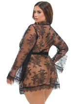 Amore Short Plus Size Robe