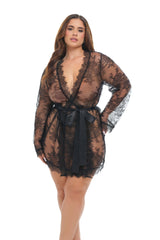 Amore Short Plus Size Robe