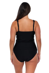 Sunsets Women's Swimwear Escape Black Emerson Tankini Bikini Top