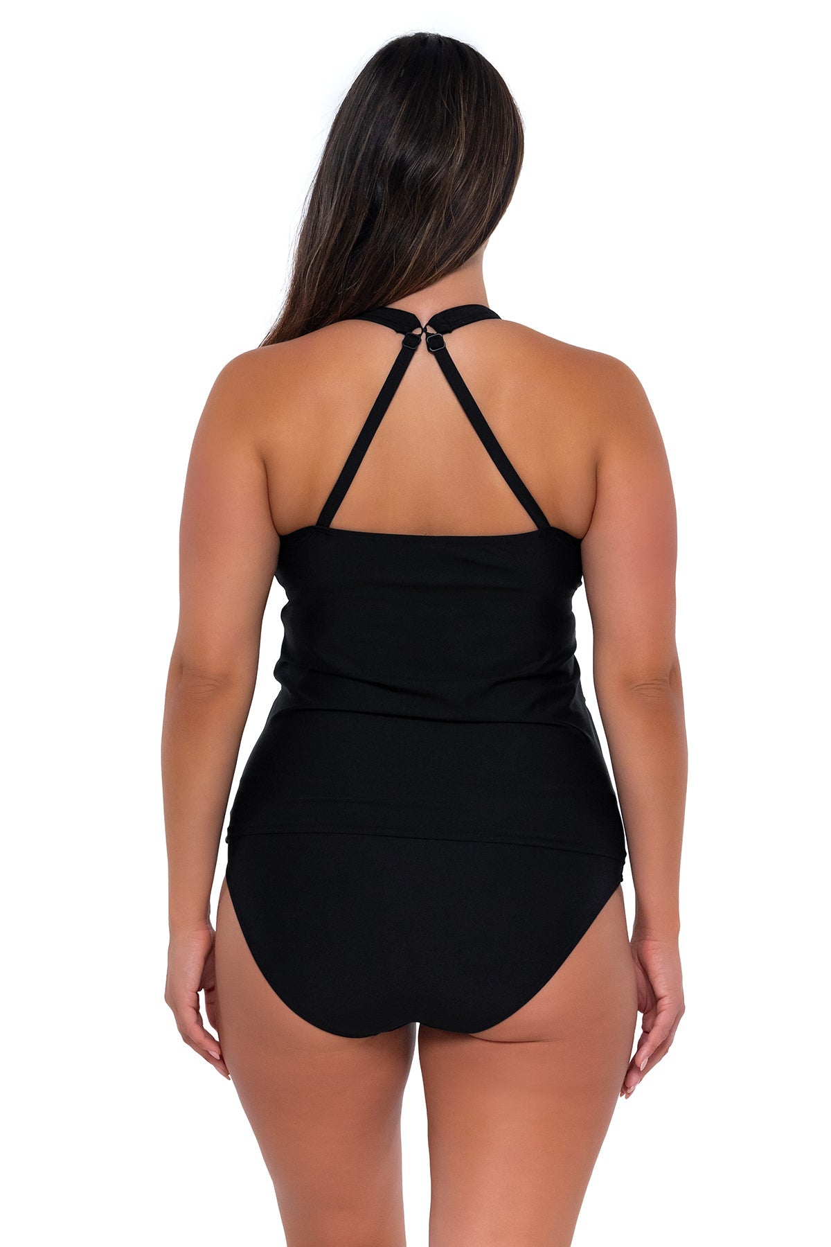 Sunsets Women's Swimwear Escape Black Emerson Tankini Bikini Top