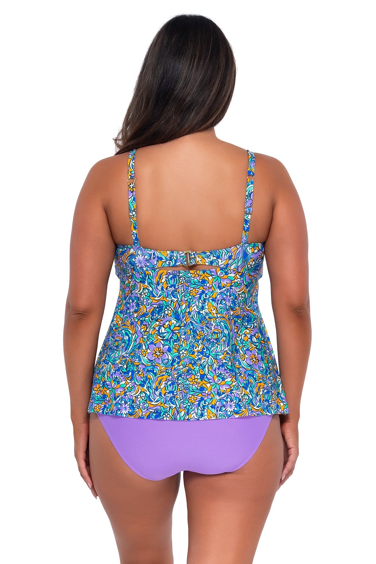 Sunsets Escape Pansy Fields Tori Tankini Top