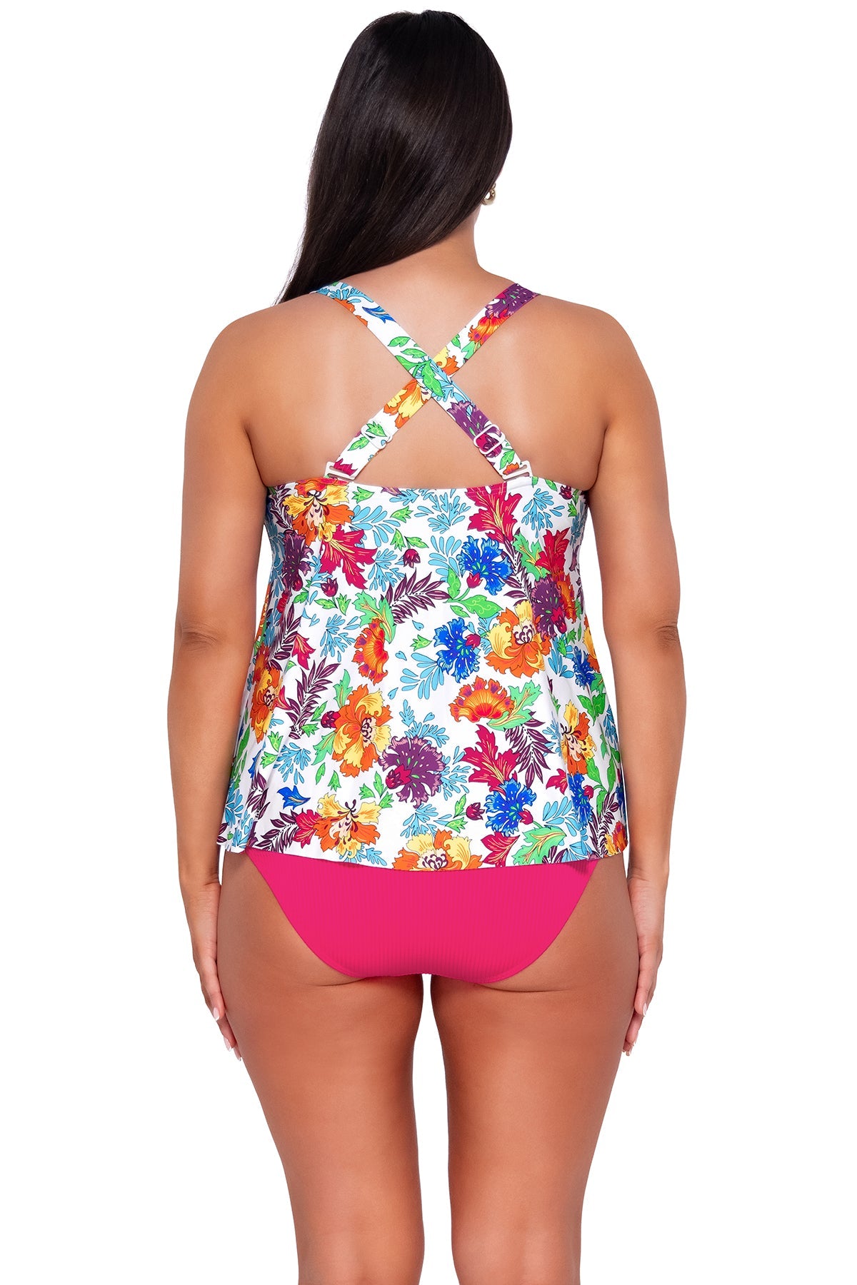 Sunsets Women's Swimwear Escape Camilla Flora Sadie Tankini Bikini Top