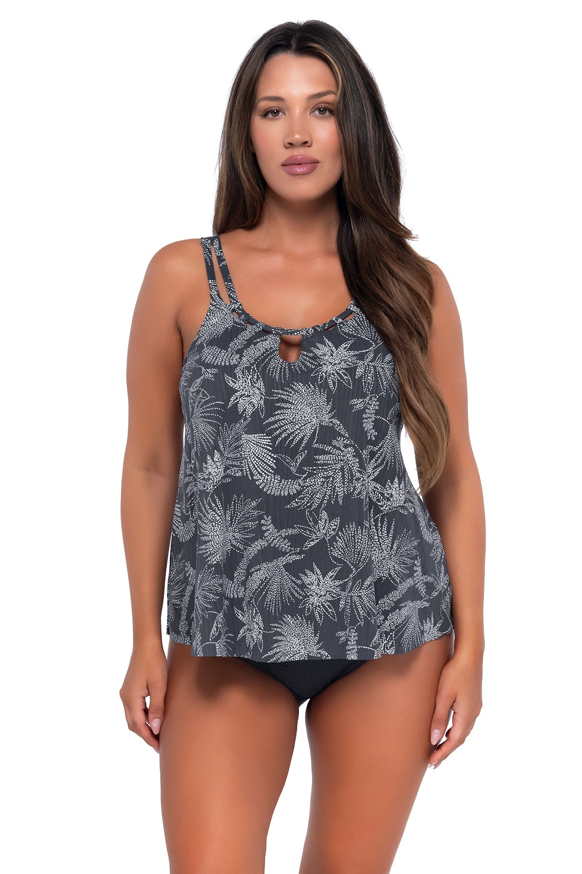 Sunsets Escape Fanfare Seagrass Texture Sadie Tankini Top