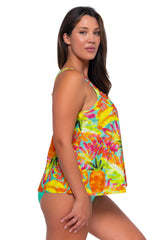 Sunsets Women's Swimwear Escape Lush Luau Sadie Tankini Bikini Top