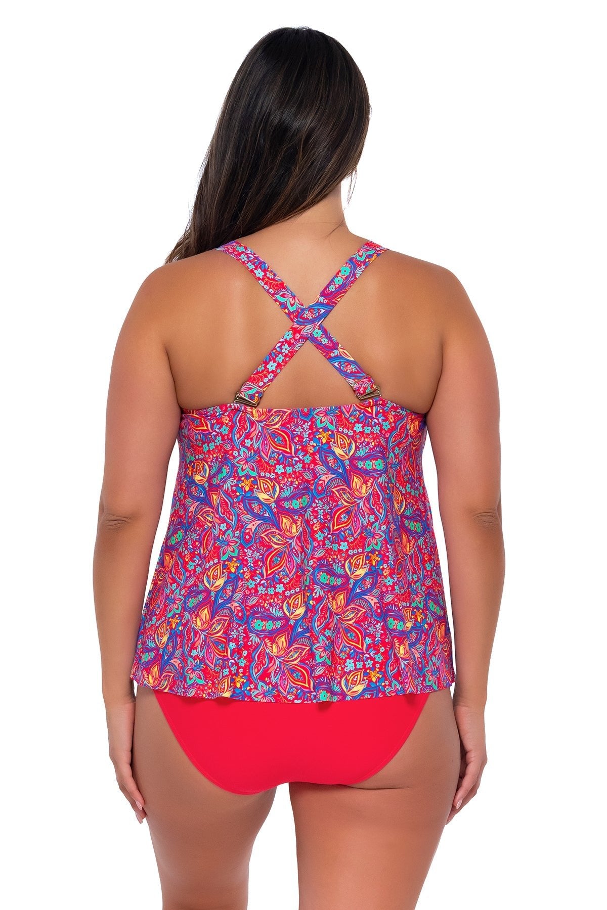 Sunsets Women's Swimwear Escape Rue Paisley Sadie Tankini Bikini Top