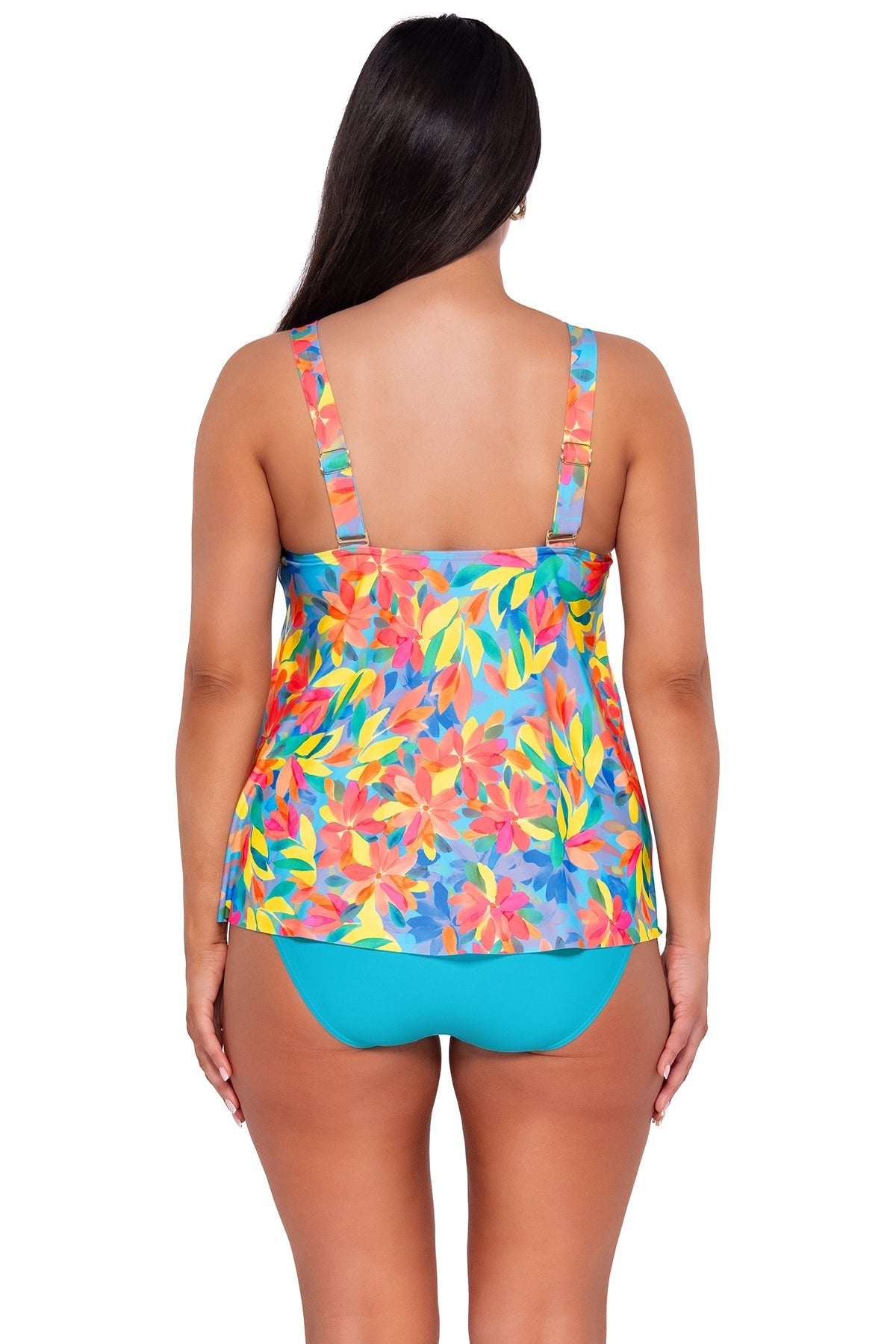 Sunsets Women's Swimwear Escape Shoreline Petals Sadie Tankini Bikini Top