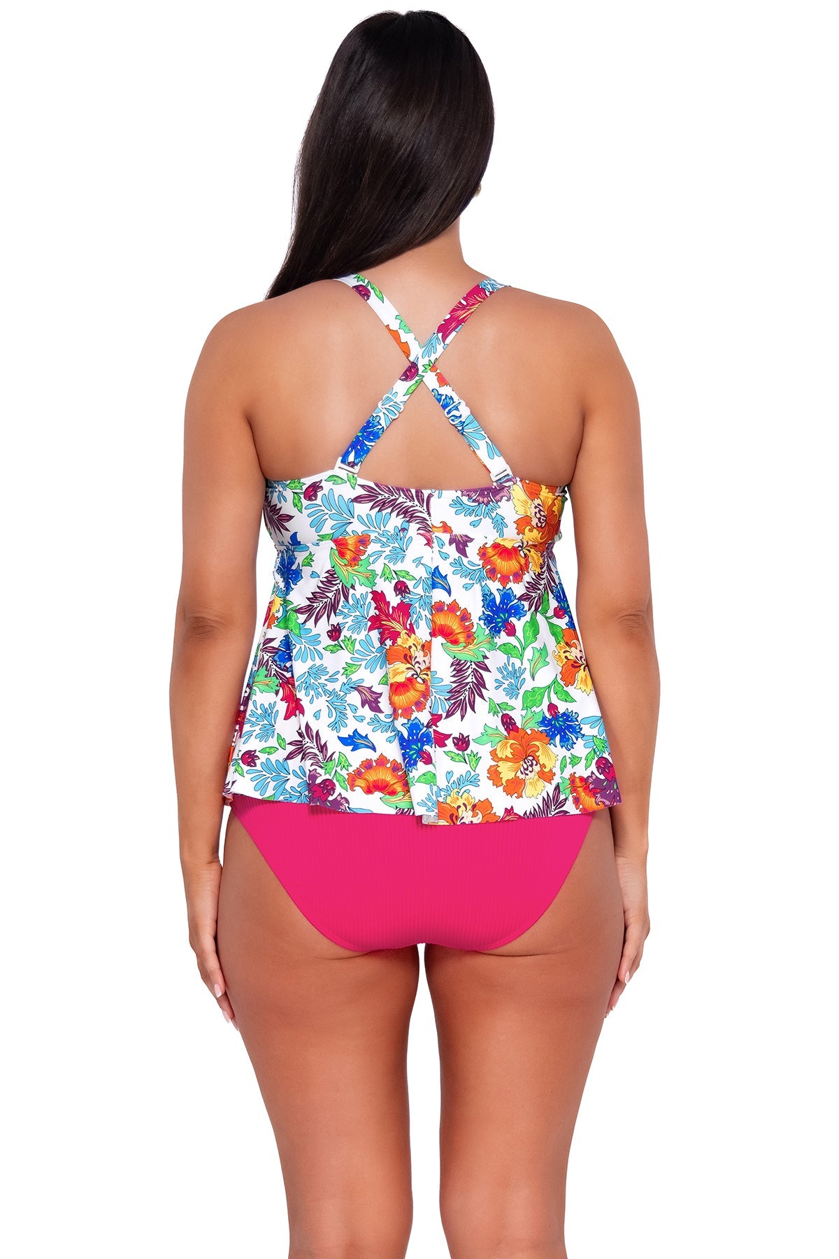 Sunsets Women's Swimwear Escape Camilla Flora Marin Tankini Bikini Top