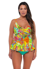 Sunsets Women's Swimwear Escape Lush Luau Marin Tankini Bikini Top