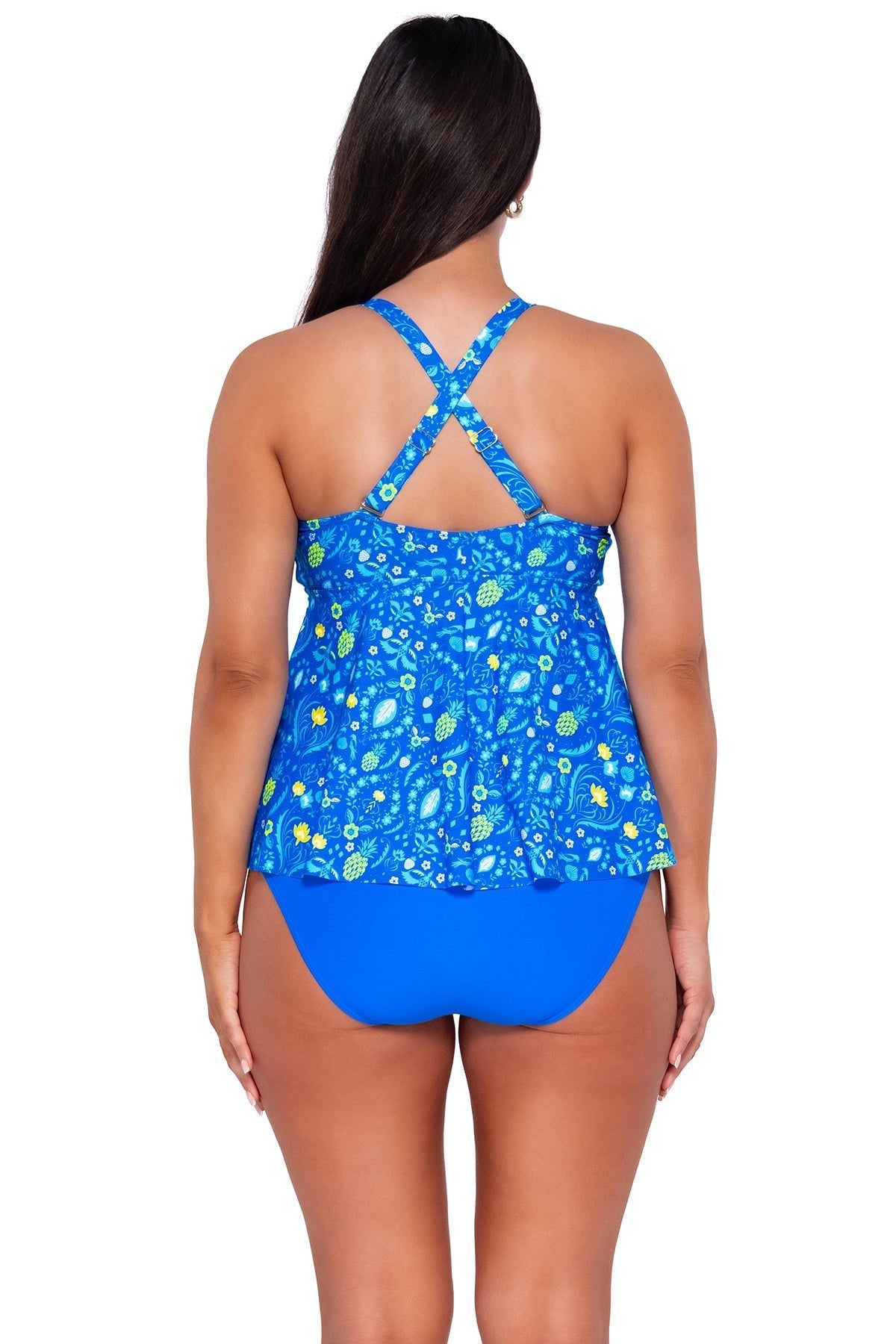 Sunsets Women's Swimwear Escape Pineapple Grove Marin Tankini Bikini Top