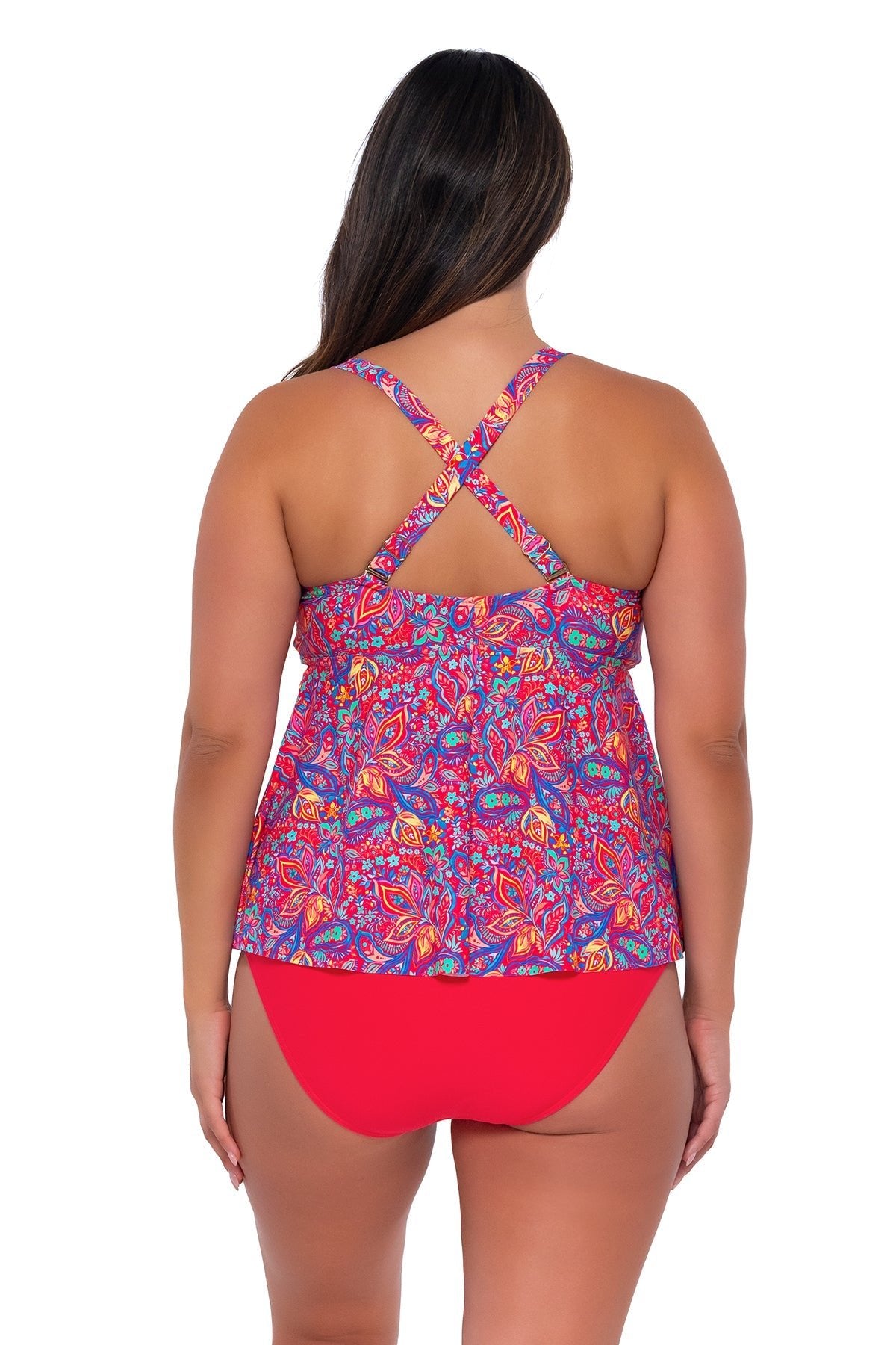 Sunsets Women's Swimwear Escape Rue Paisley Marin Tankini Bikini Top