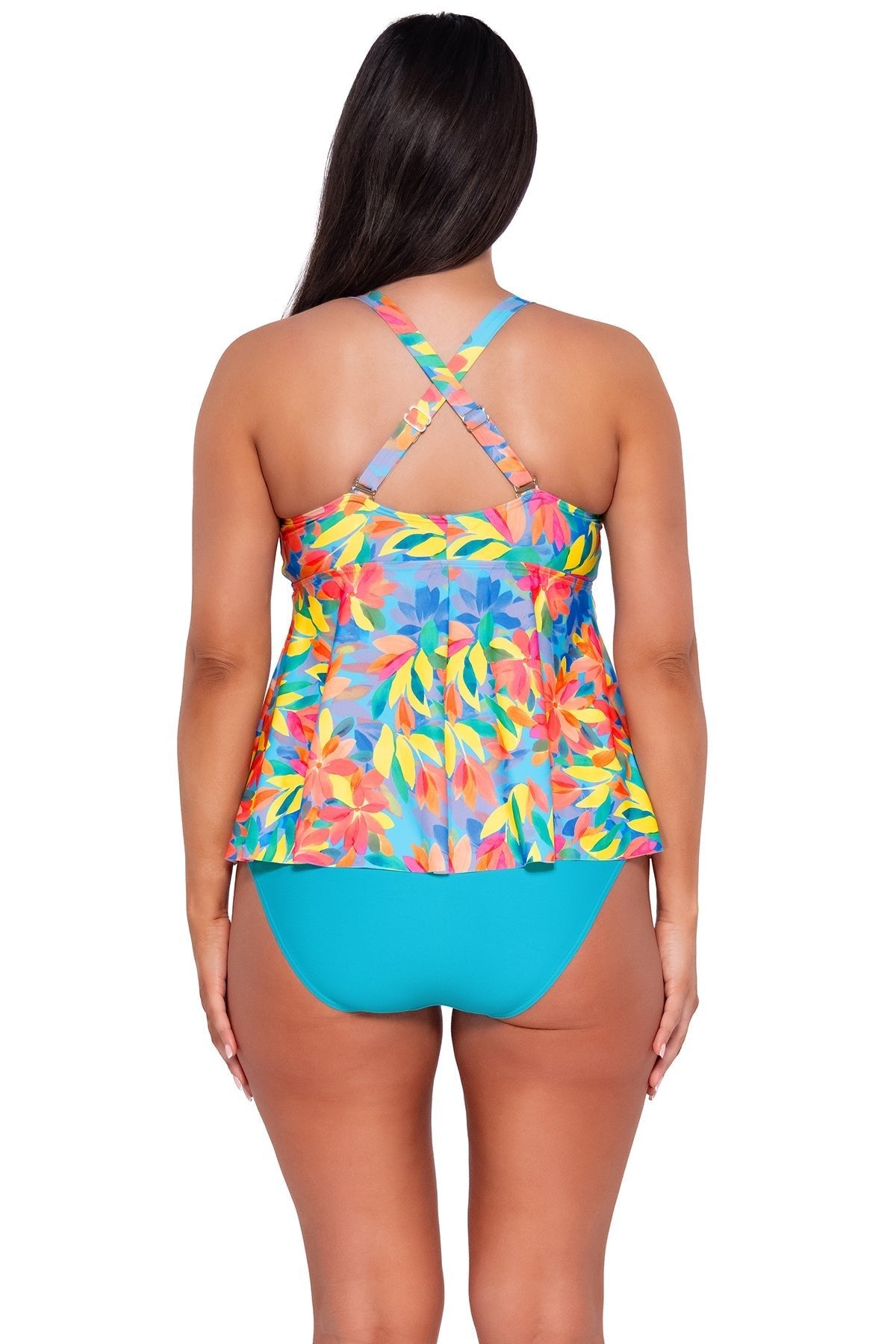 Sunsets Women's Swimwear Escape Shoreline Petals Marin Tankini Bikini Top