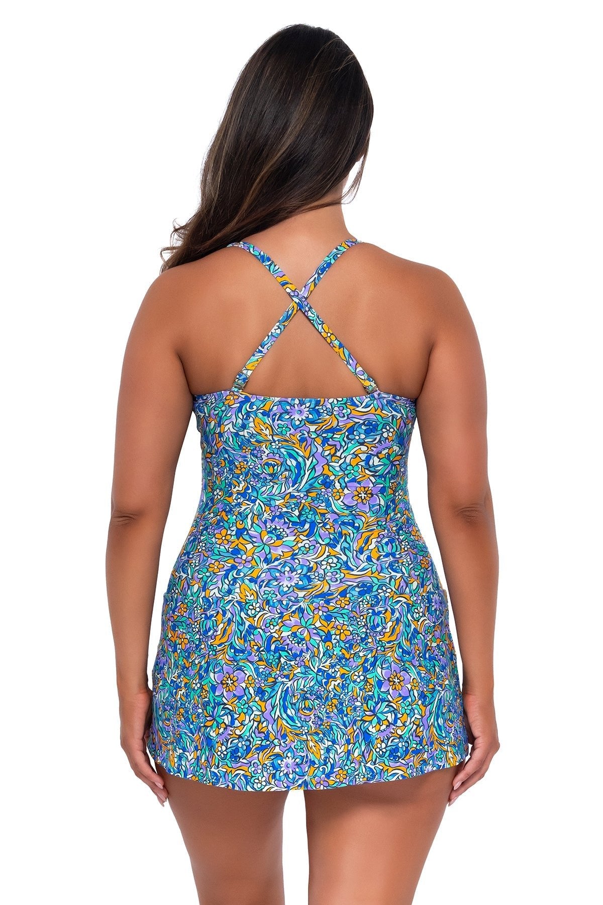 Sunsets Escape Pansy Fields Sienna Swim Dress