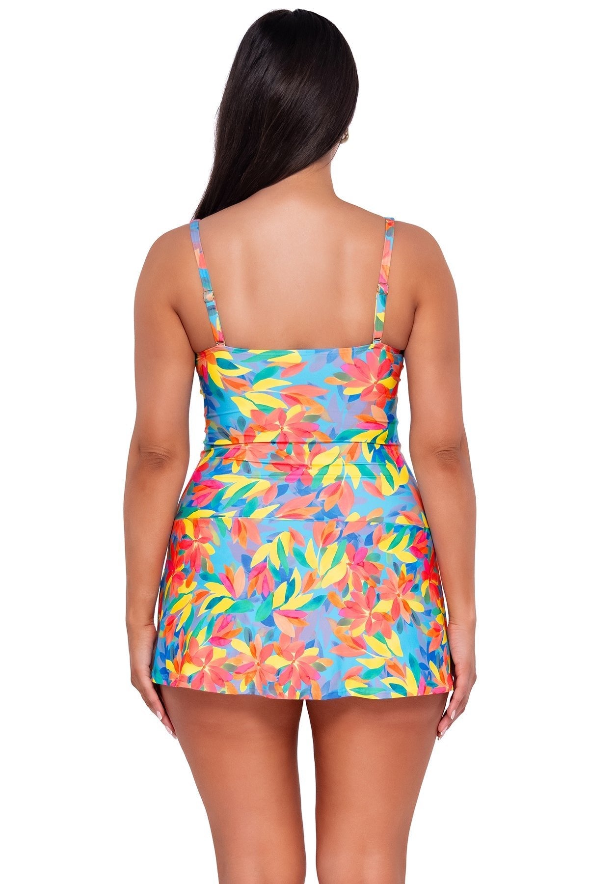 Sunsets Women's Swimwear Escape Shoreline Petals Sienna Swim Dress One Piece Swimsuit