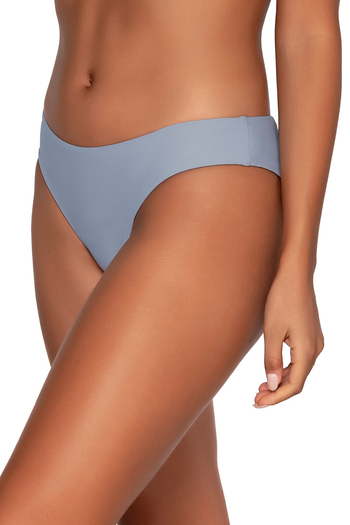 Side view of Swim Systems Monterey Hazel Hipster Bottom